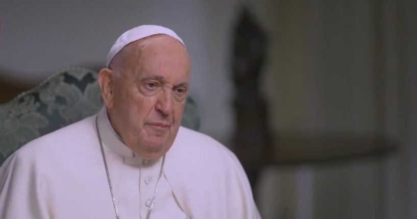 Pope Francis in a "60 Minutes" interview