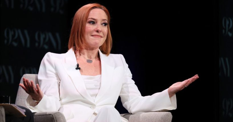 Jen Psaki speaks onstage at 92NY in New York City on Wednesday.