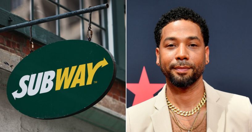 A Subway sandwich shop made famous when actor Jussie Smollett, right, made a late-night purchase there in 2019 is back in the news.