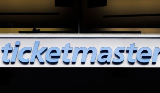 A Ticketmaster logo is seen in a 2023 file photo at Seattle's Lumen Field.