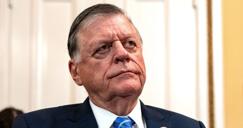 House Appropriations chairman Rep. Tom Cole arrives for a House Committee on Rules business meeting at the U.S. Capitol in Washington, D.C., on April 18.