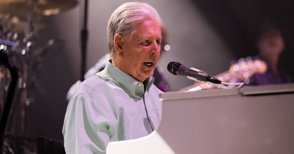 Legendary musician Brian Wilson performs at the Kia Forum in Inglewood, California, on June 9, 2022.