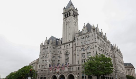 The former Trump International Hotel at the Old Post Office Building is pictured in Washington, D.C. on May 12, 2022.