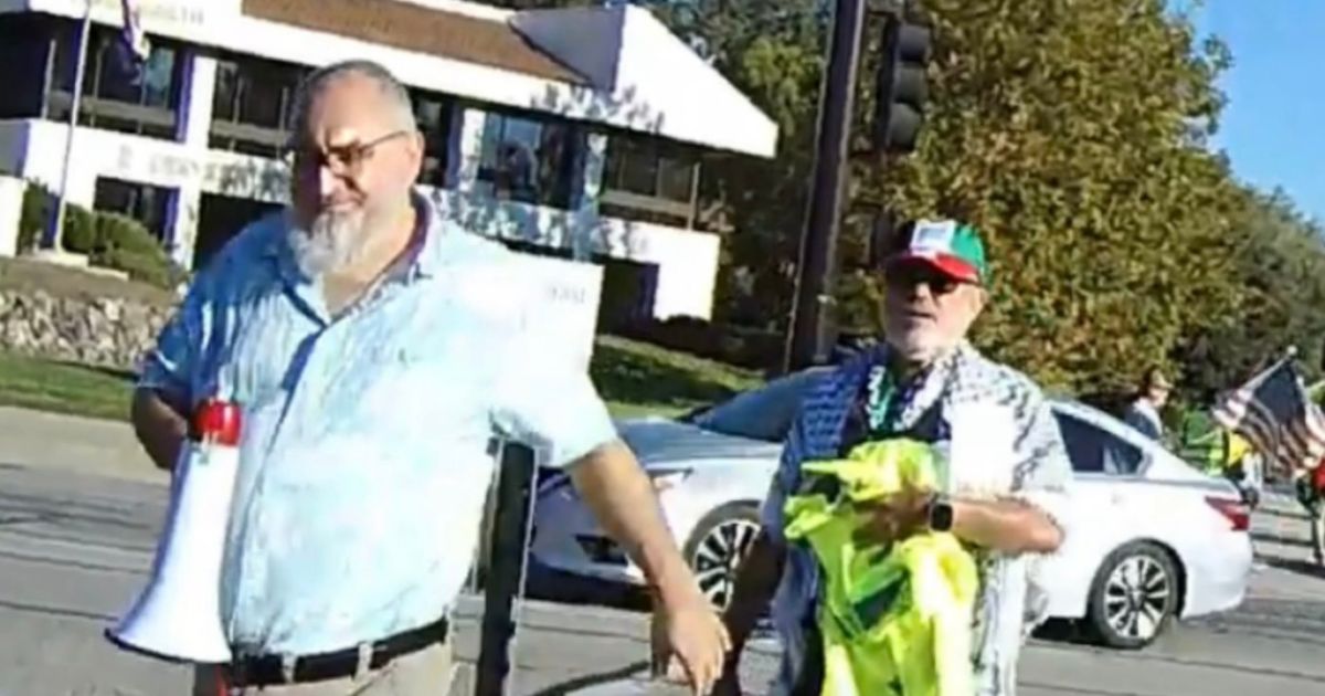 This X screen shot shows Loay Alnaji, a Moorpark College professor who stands accused of being involved in the death of pro-Israel protester Paul Kessler.