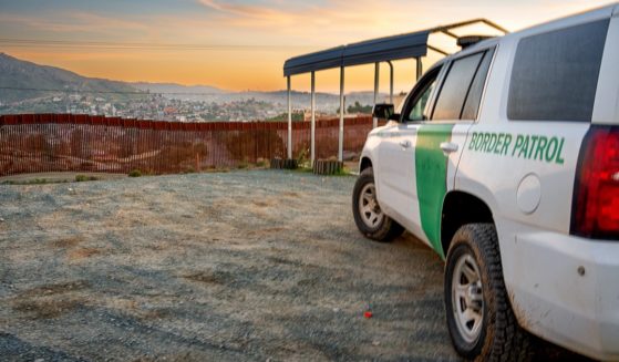 A Border Patrol van.