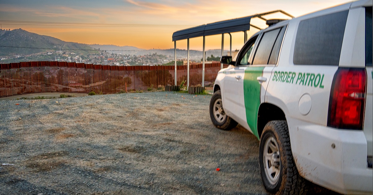 A Border Patrol van.