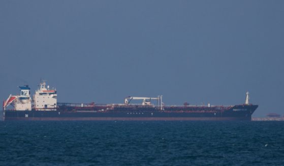 The tanker, Princess Halima seen at sea on January 17, 2024 in Djibouti, Djibouti. Attacks on commercial ships by Yemen's Houthi rebel group, who say they are acting in protest of Israel's war in Gaza, have imperilled a vital global shipping route through the Bab-el-Mandeb strait that lies between Yemen and Djibouti and connects the Gulf of Aden and Red Sea.