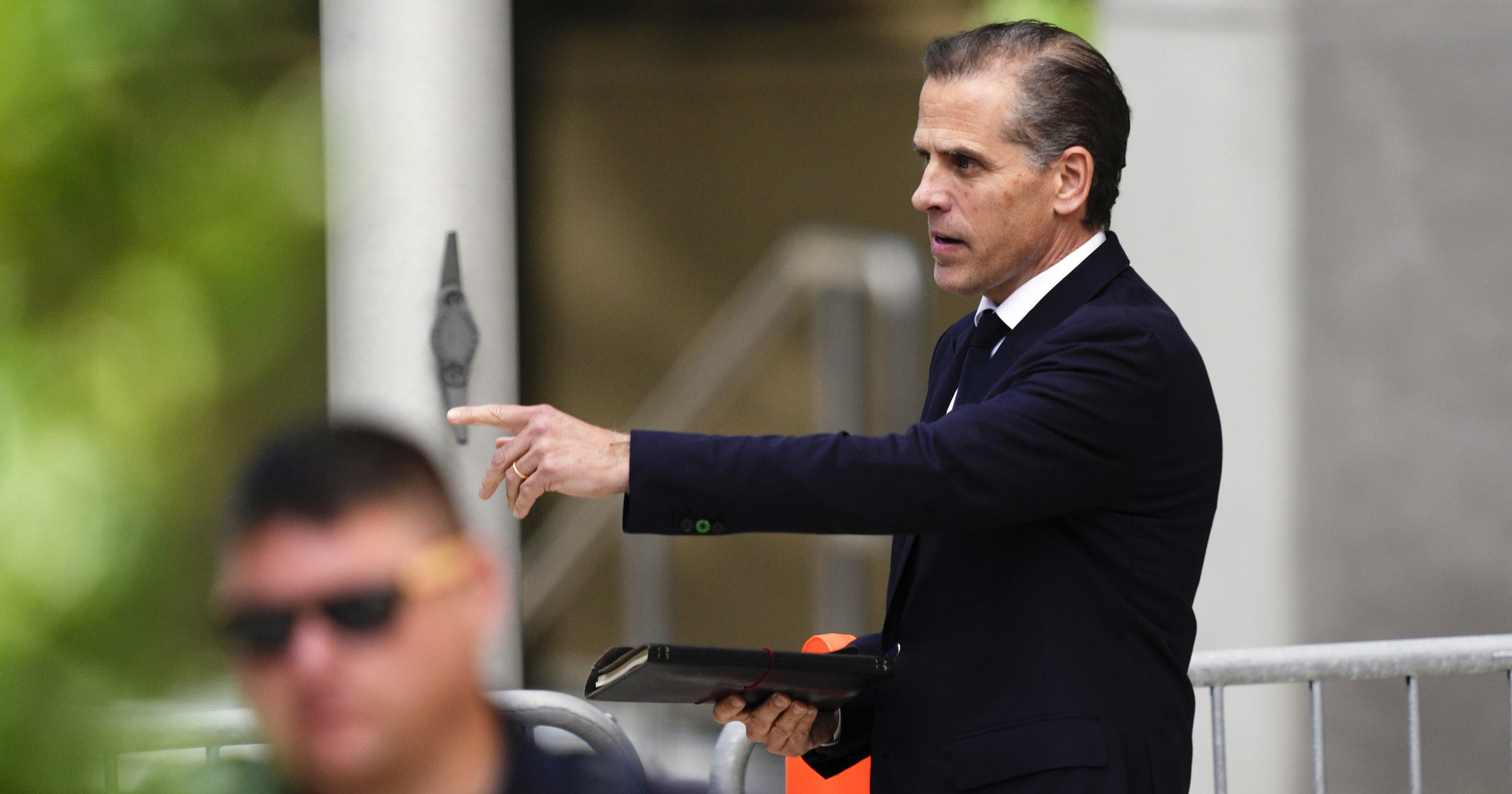 Hunter Biden departs from federal court in Wilmington, Delaware, on Monday.