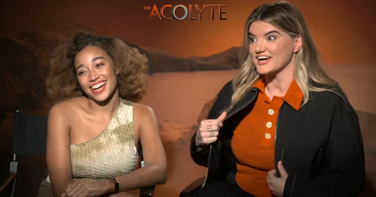 "The Acolyte" co-star Amandla Stenberg, left, and creator Leslye Headland discuss the "Star Wars" show.