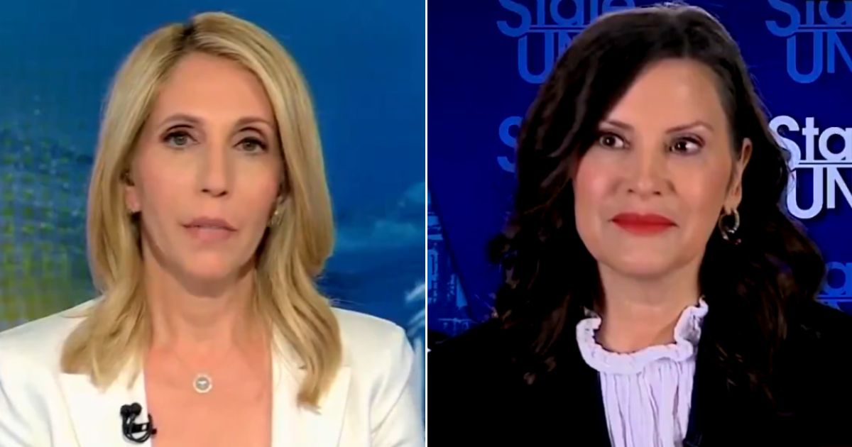 CNN's Dana Bash, left, interviews Michigan Gov. Gretchen Whitmer, right, on "State of the Union."