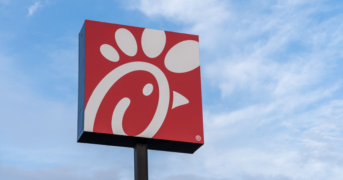 a Chick-fil-A sign