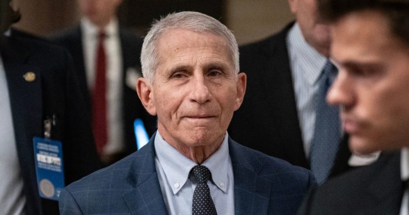 Dr. Anthony Fauci, former director of the National Institute of Allergy and Infectious Diseases, arrives for a closed-door interview with the House Oversight select subcommittee on the coronavirus pandemic at the U.S. Capitol in Washington on Jan. 8.