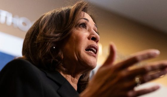 Vice President Kamala Harris speaks during her visit to a Planned Parenthood clinic in St. Paul, Minnesota, on March 14.