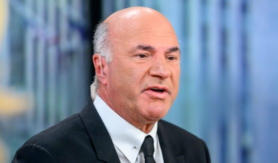 Kevin O'Leary visits "Outnumbered" at the Fox News Channel Studios in New York on April 18.