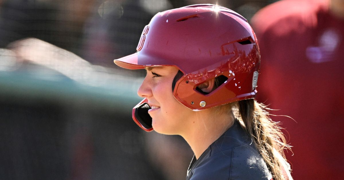 Taryn Kern of the Stanford Cardinal looks on against the UCLA Bruins at Boyd & Jill Smith Family Stadium in Stanford, California, on April 20.