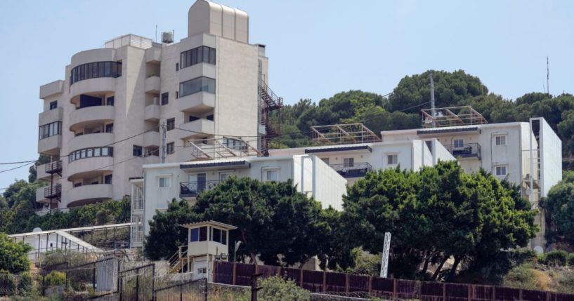 The U.S. Embassy compound in Beirut, Lebanon, is pictured on Wednesday.