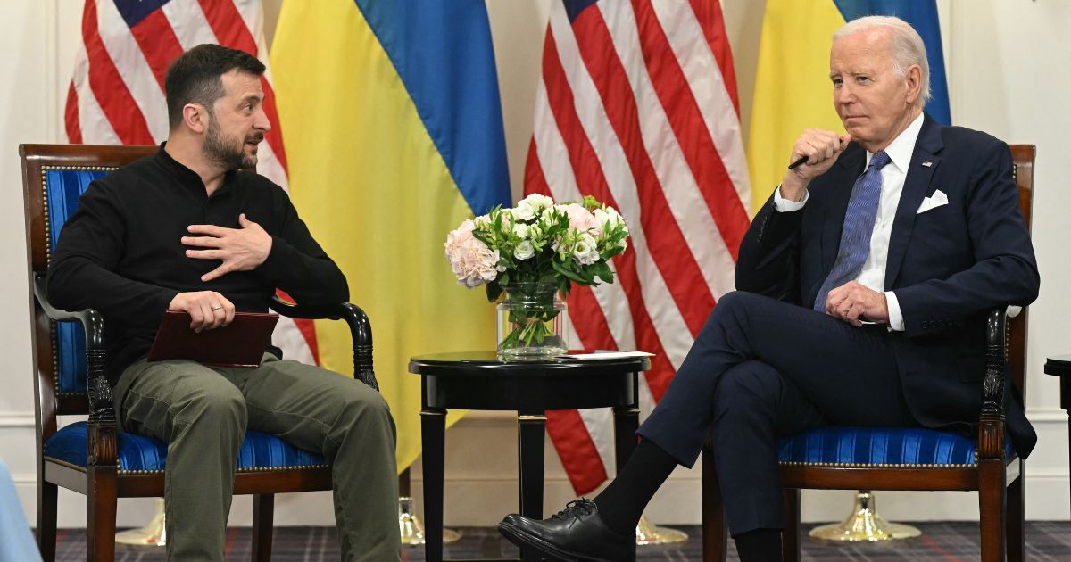 Presidents Joe Biden and Volodymyr Zelenskyy meet at the Intercontinental Hotel in Paris on Friday as Biden announced a new $225 million aid package to Ukraine.