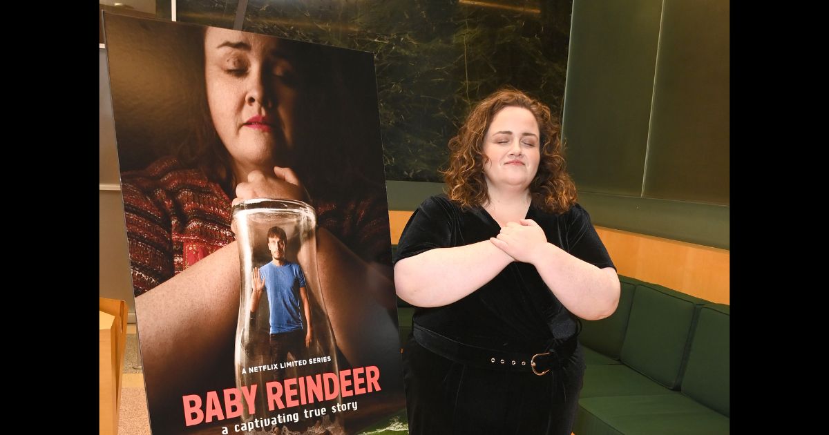 Jessica Gunning attends the SAG-AFTRA Foundation Conversations Presents Netflix's "Baby Reindeer" inside the SAG-AFTRA Foundation Screening Room at Linwood Dunn Theater on May 8, 2024 in Los Angeles, California.