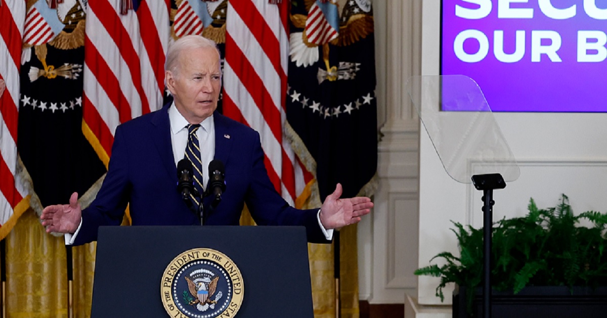 President Joe Biden announces his executive order on limiting asylum at the southern border during an address Tuesday in the East Room of the White House.
