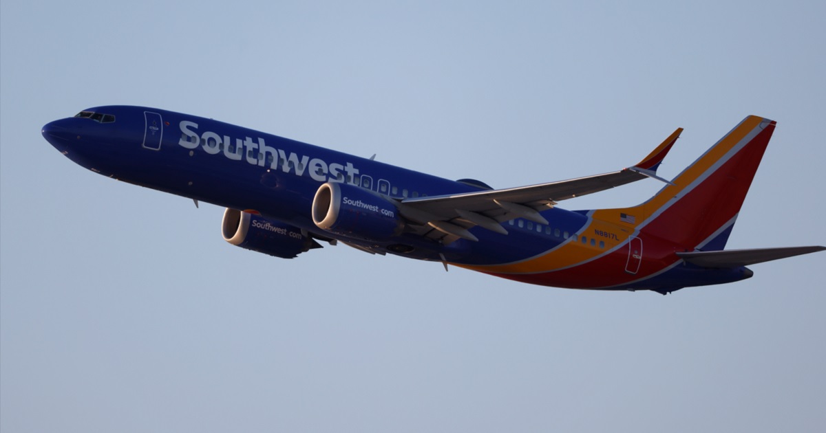 A Southwest Airlines Boeing 737 is pictured in a file photo departing Los Angeles International Airport on May 5.